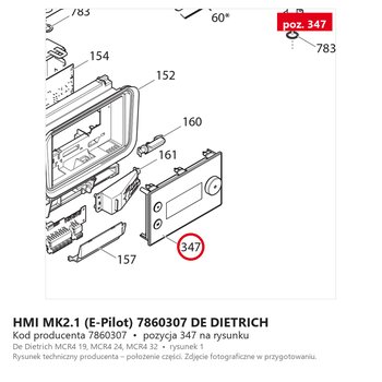 HMI MK2.1 (E-Pilot) 7860307 DE DIETRICH