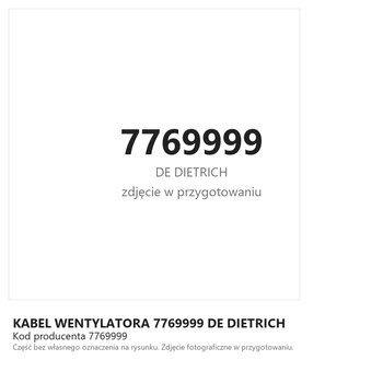 Kabel Wentylatora 7769999 DE DIETRICH