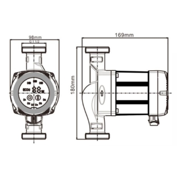 BETA 2 25-60/180 Pompa obiegowa ze śrubunkami IBO