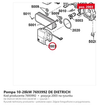 Pompa 10-28kW 7693992 DE DIETRICH