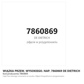 Wiązka Przew. Wysokiego. Nap. 7860869 DE DIETRICH