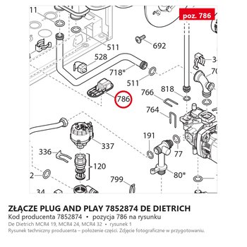 Złącze Plug And Play 7852874 DE DIETRICH