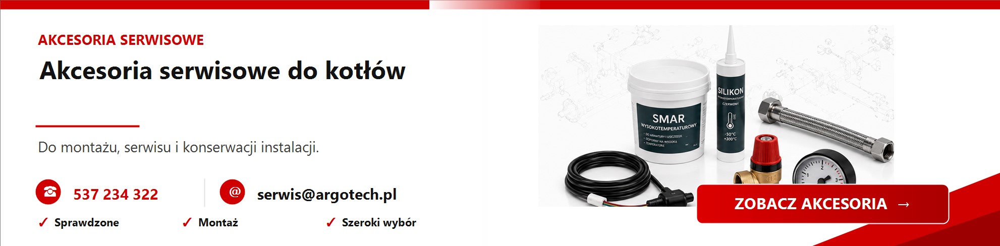 Akcesoria serwisowe do kotłów - ARGO-TECH