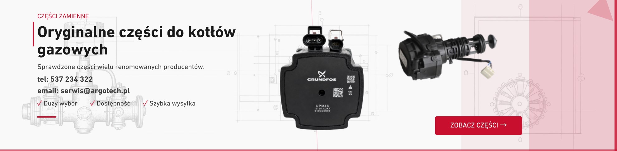Części zamienne do kotłów gazowych - ARGO-TECH